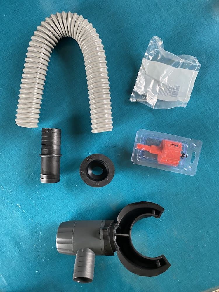 kit de fixation du collecteur d'eau